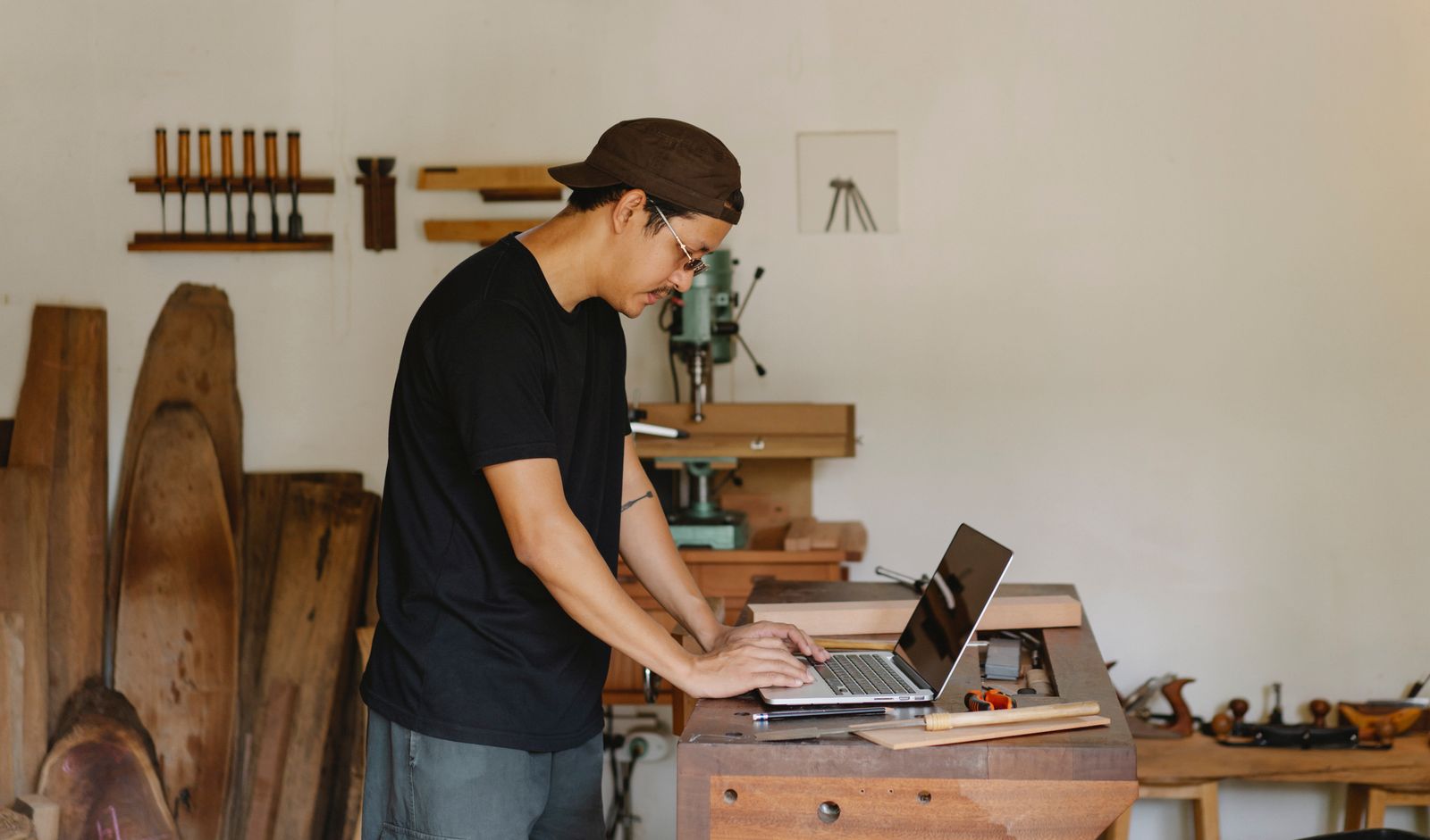 Local home-service professional working at a customer property